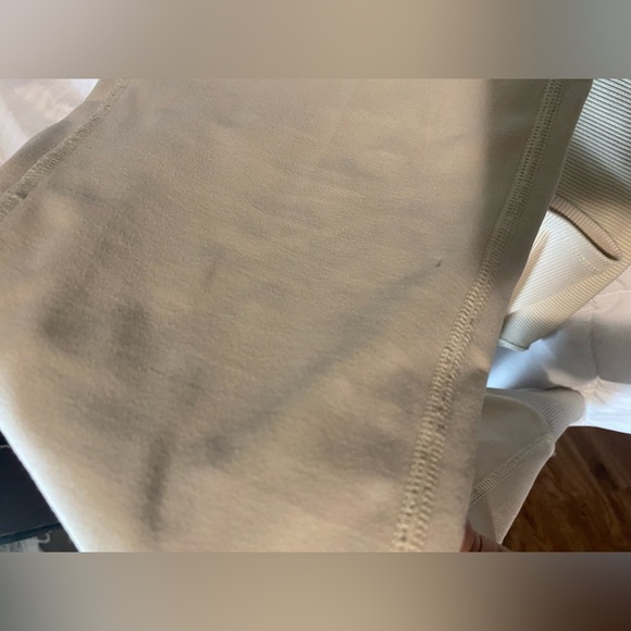 Alo Yoga Pants High Waisted LeggingsIvory Neutral Skinny Size large - Picture 10 of 11